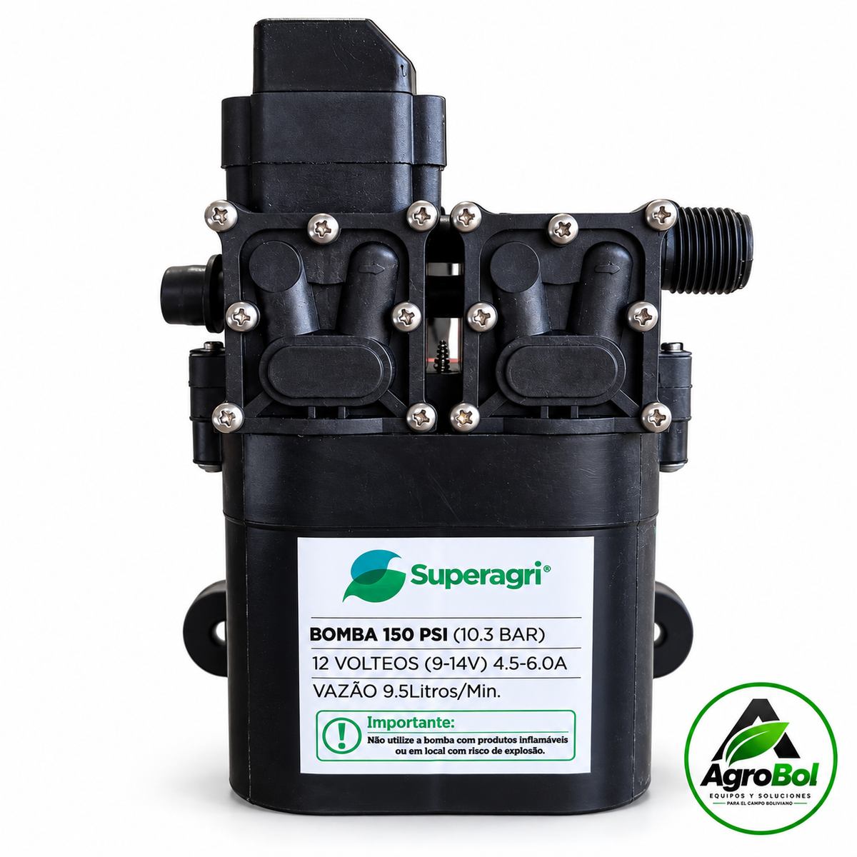 Bomba de Agua 12V — 150 PSI