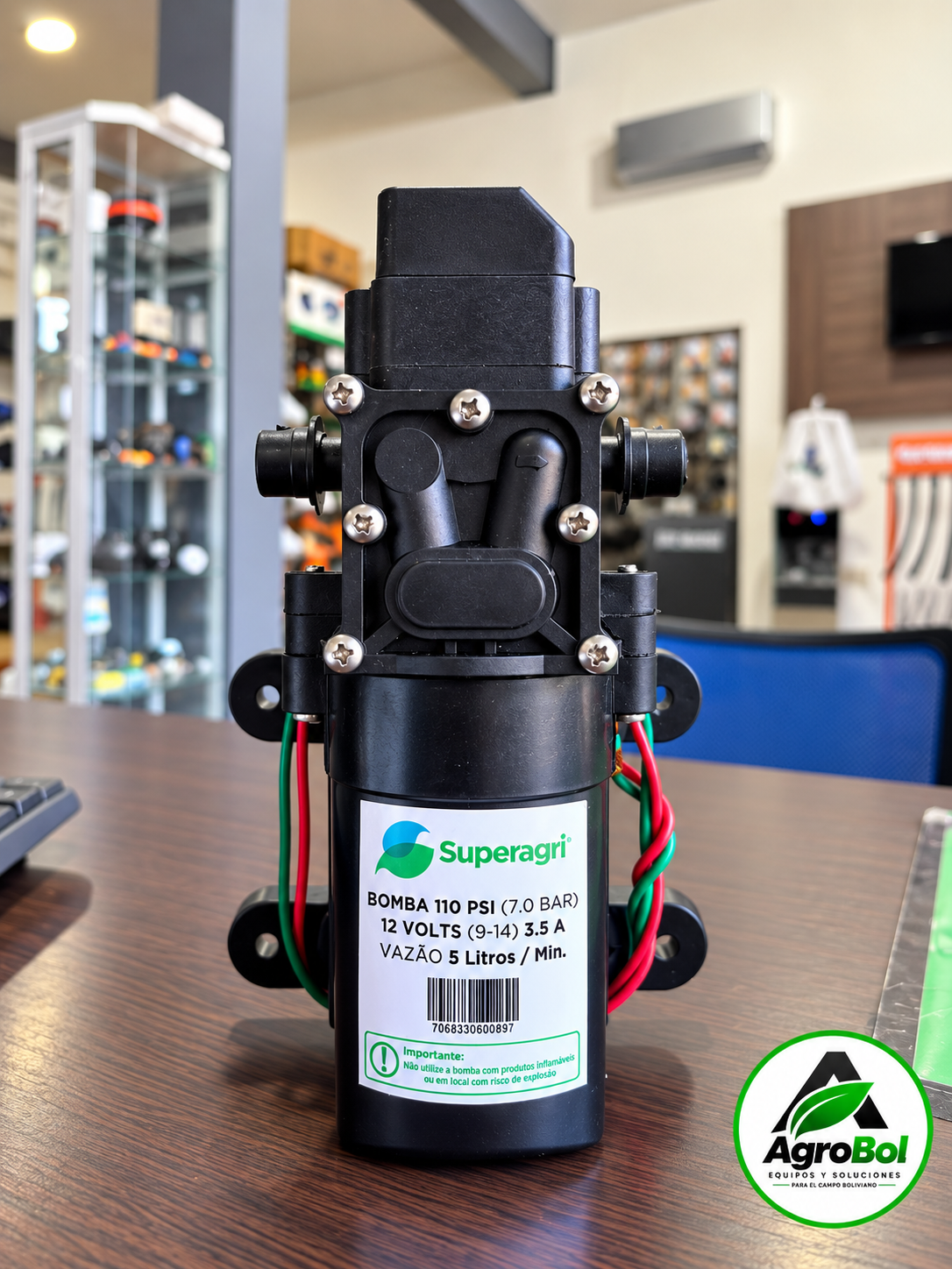 Bomba de Agua 12V — 110 PSI