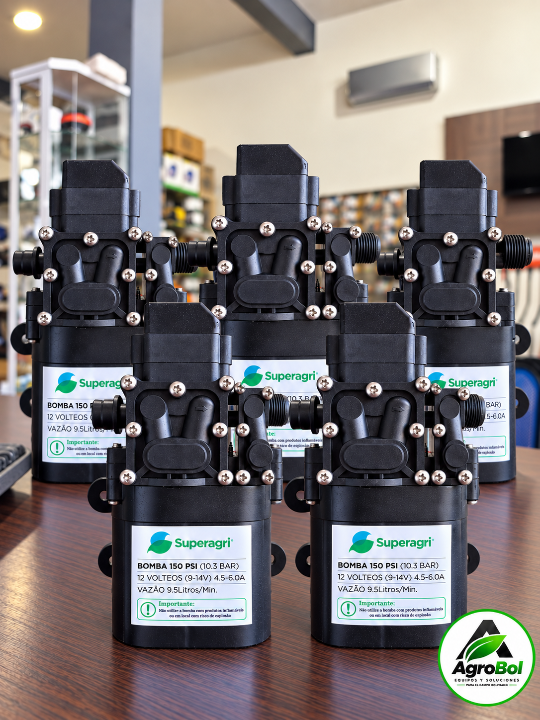 Pack de Bombas de Agua 12V — 150 PSI
