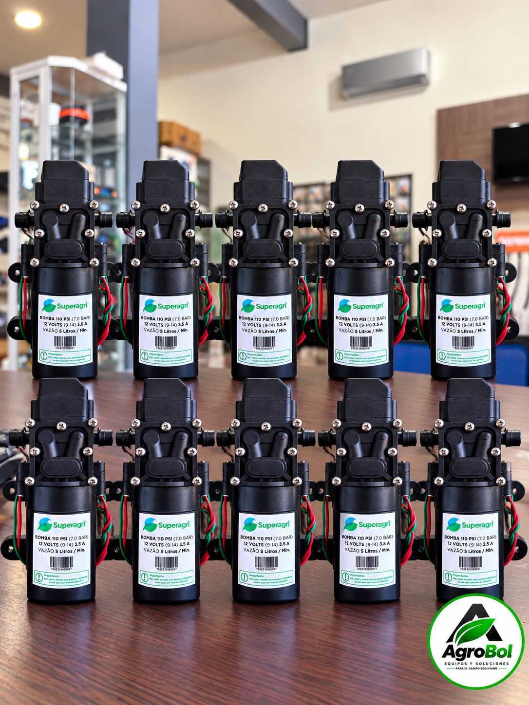 Pack de Bombas de Agua 12V — 110 PSI