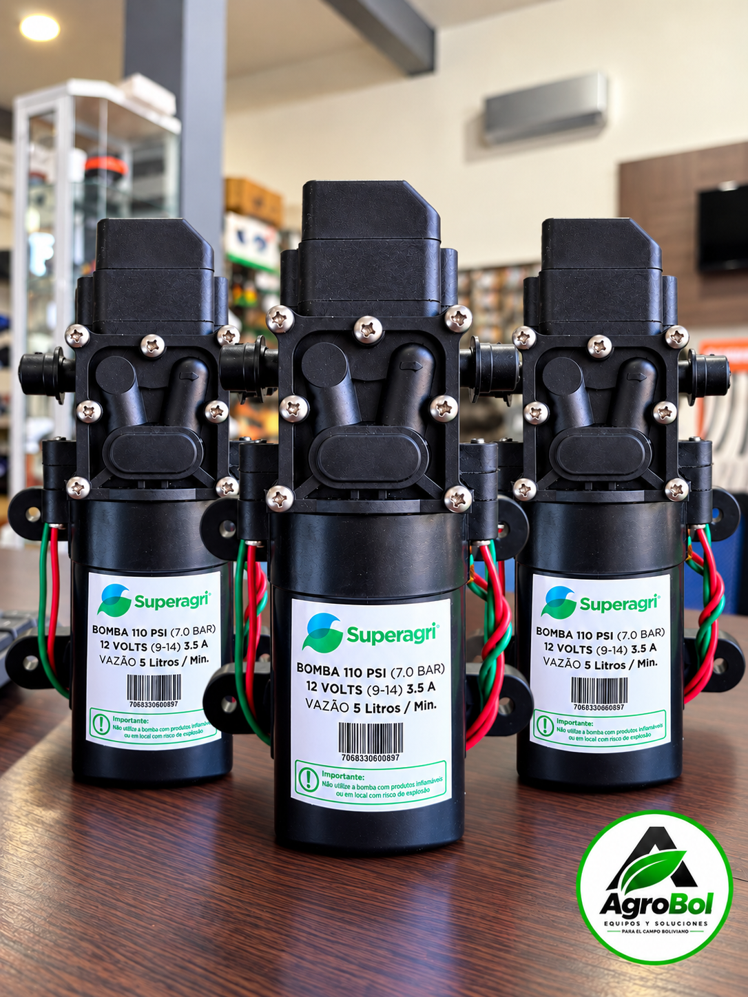 Pack de Bombas de Agua 12V — 110 PSI